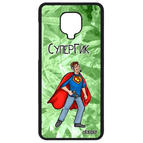 фото Чехол на мобильный xiaomi redmi note 9 pro, "супергик" супергерой комикс utaupia