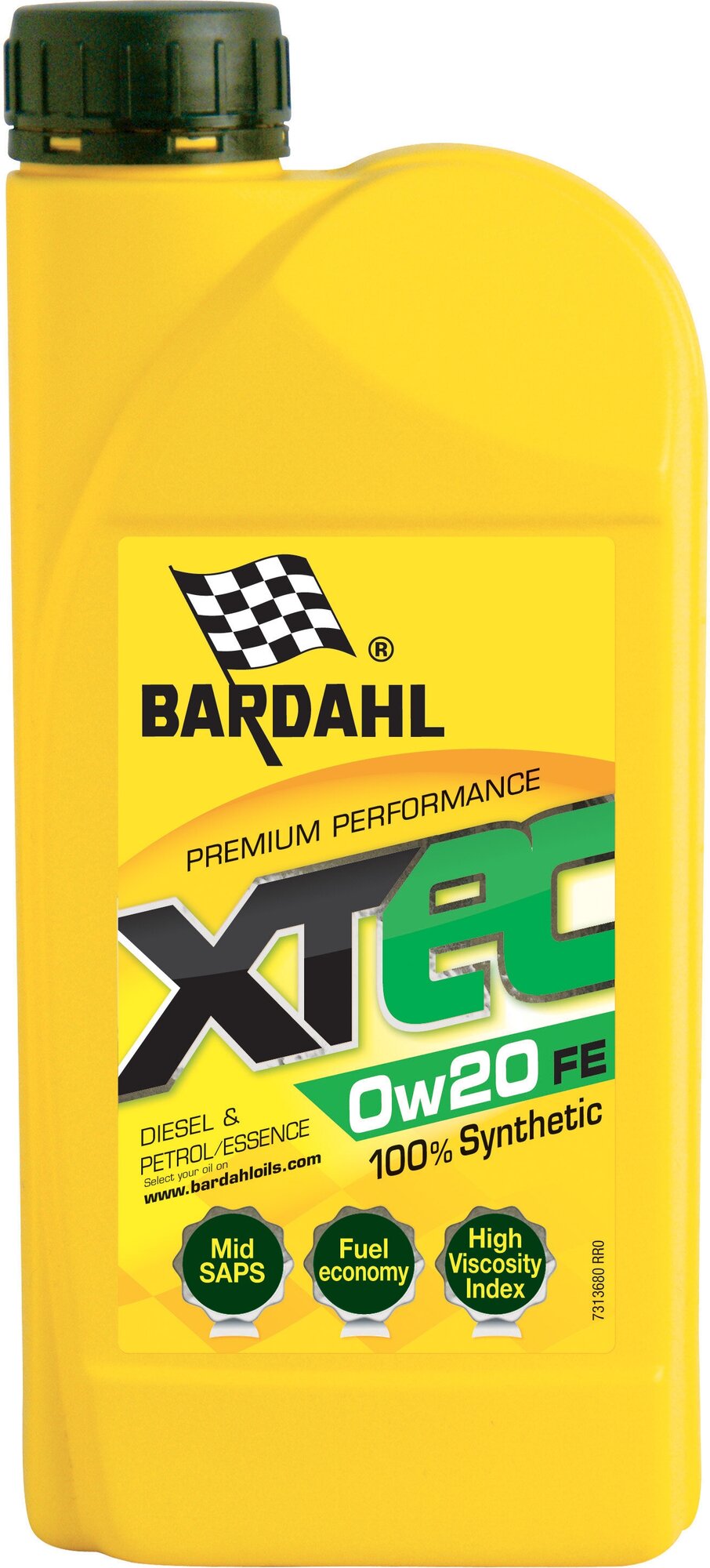Моторное масло Bardahl XTEC 0W20 FE Синтетическое 1 л