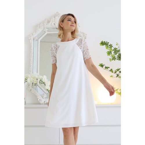 Платье Looklikecat, в классическом стиле, размер 50, белый