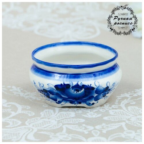 Миска-бульонница гжель фарфор автор Окулова 6х11 см 1349₽