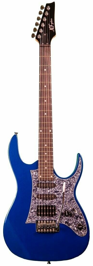 NF Guitars GR-22 (L-G3) MBL электрогитара, форма корпуса RG-type, цвет синий
