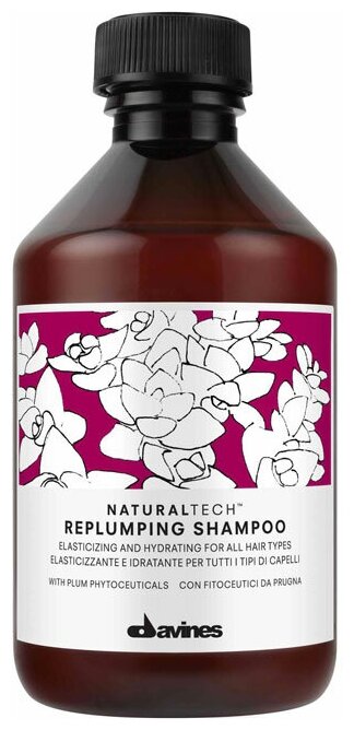 Davines шампунь NaturalTech Replumping, 250 мл