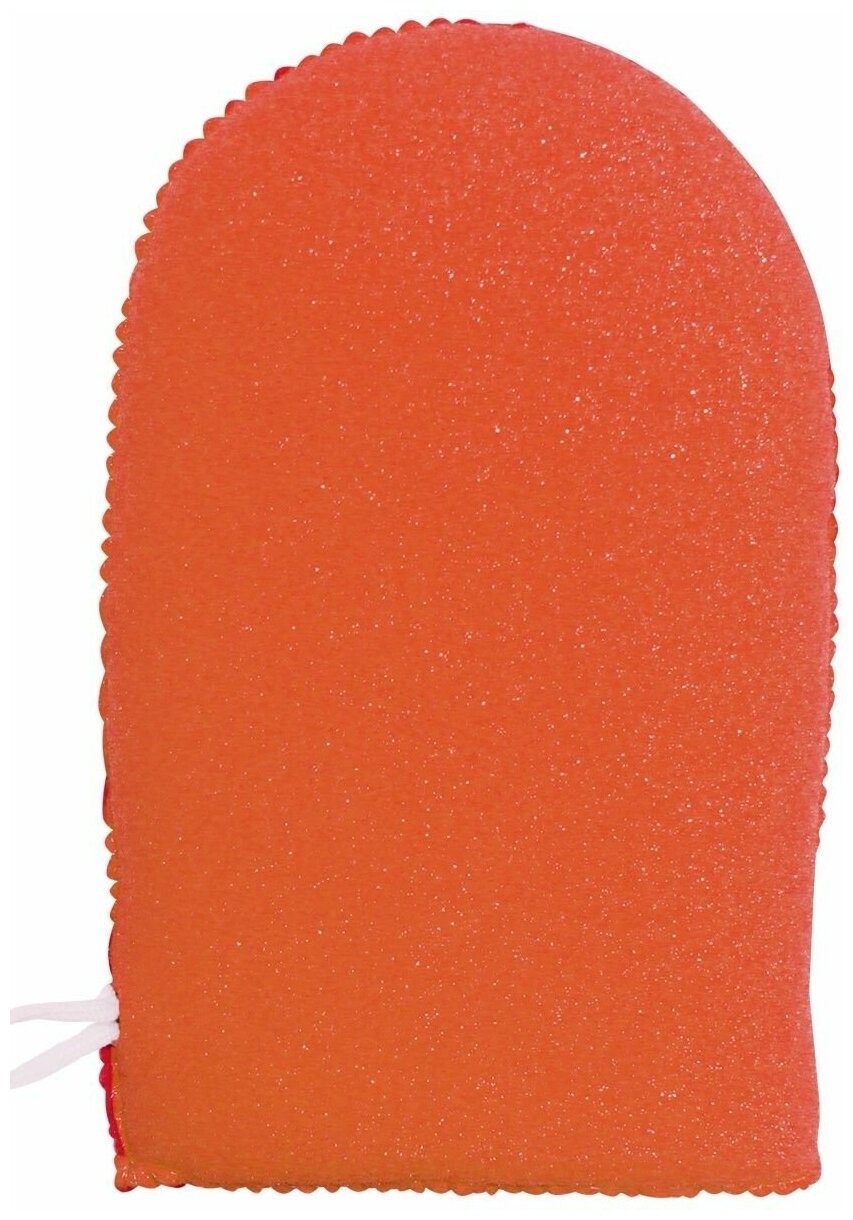 Руковичка банная Ладушки массажная, цвет оранжевый
