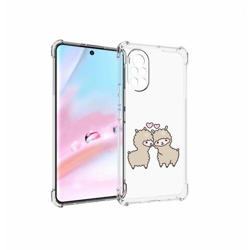 чехол mypads влюбленные барашки для huawei nova y90 ctr lx1 enjoy 50 pro задняя панель накладка бампер Чехол задняя-панель-накладка-бампер MyPads влюбленные-барашки для Huawei Nova 8 (ANG-LX1) противоударный