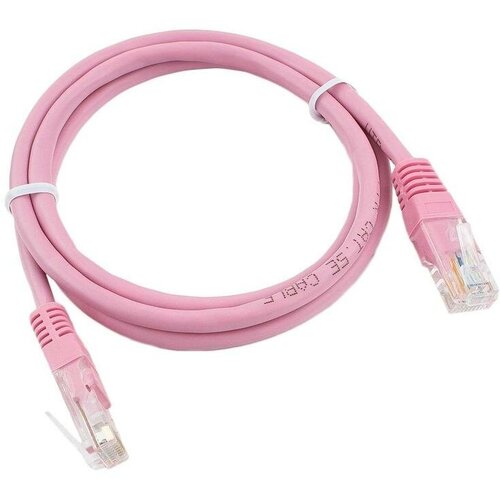 Cablexpert Патч-корд UTP PP12-1M RO кат.5e, 1м, литой, многожильный розовый