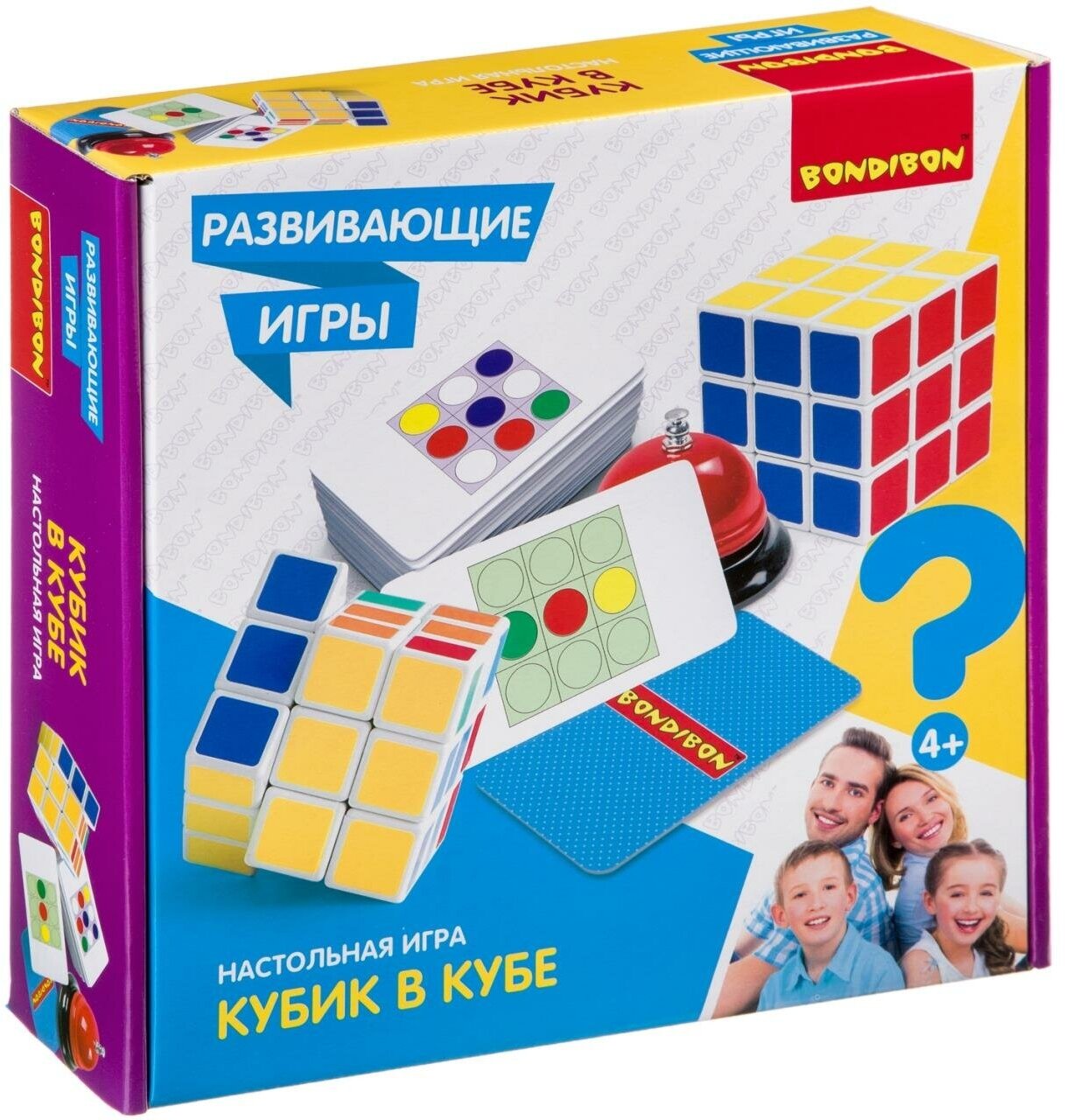 Развивающие игры Bondibon "кубик В кубе", BOX 25,5х6,5х25,5