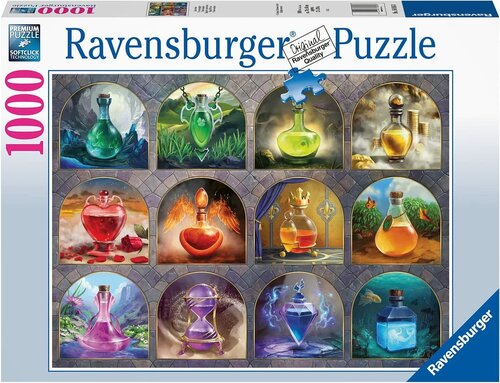 Пазл Ravensburger 1000 деталей: Волшебные зелья