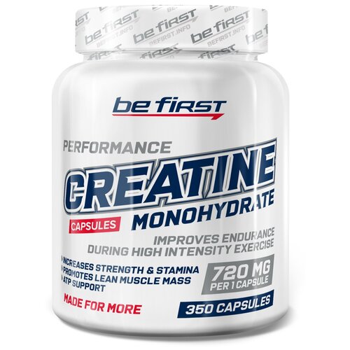 Креатин Be First Creatine Monohydrate Capsules, 350 шт. applied nutrition creatine monohydrate micronized strawberry