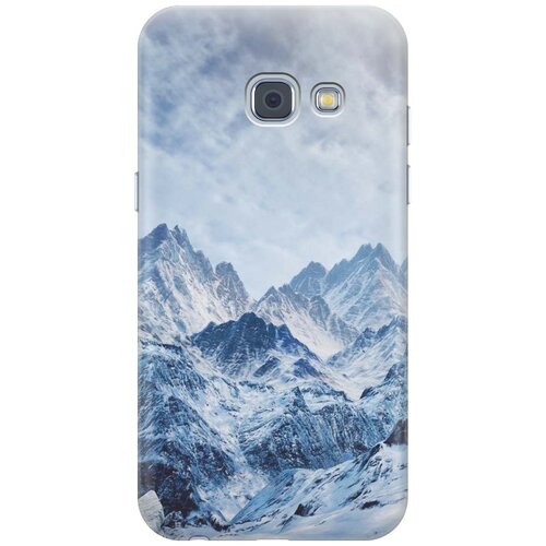 фото Cиликоновый чехол на samsung galaxy a3 (2017) / самсунг а3 2017 с принтом "снежные горы" gosso
