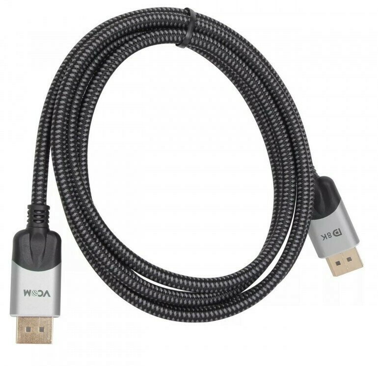 Кабель DisplayPort VCOM соединительный, v1.4, 8K, 60Hz, 2m - фото №1