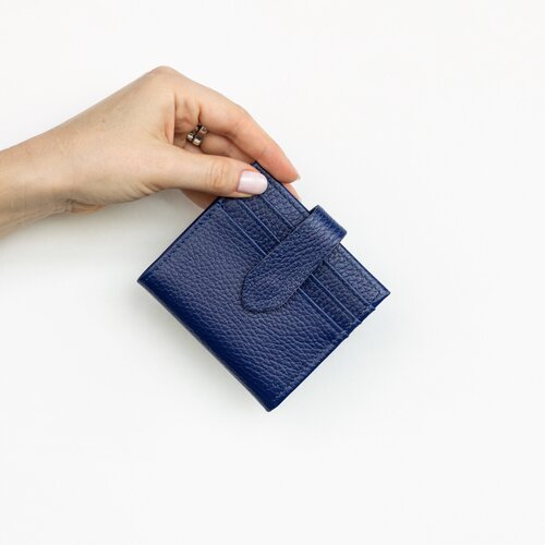 фото Кошелек hellenberg, фактура зернистая, синий