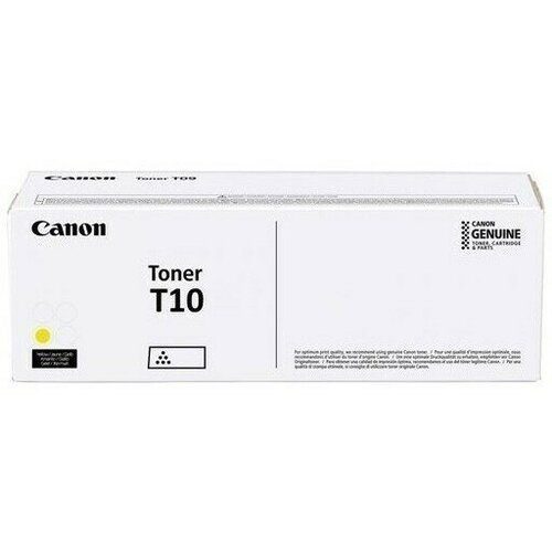 Canon Тонер-картридж оригинальный Canon T10Y 4563C001 желтый повышенной емкости 10K canon тонер картридж оригинальный canon t10c 4565c001 синий повышенной емкости 10k