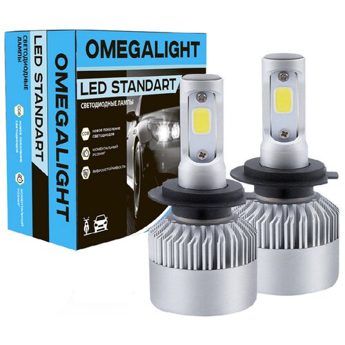 фото Лампа автомобильная светодиодная omegalight standart olledh4st-2 h4 17w 2 шт.