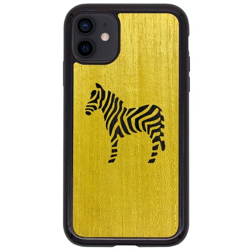 Чехол Timber&Cases для Apple iPhone 11 TPU WILD collection - Зебра (Желтый Кото - Эвкалипт)