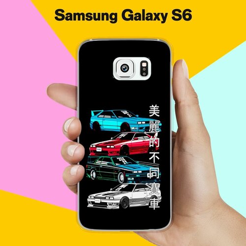 Силиконовый чехол на Samsung Galaxy S6 Машины / для Самсунг Галакси С6 пластиковый чехол взрывной поцелуй 2 на samsung galaxy s6 самсунг галакси с 6
