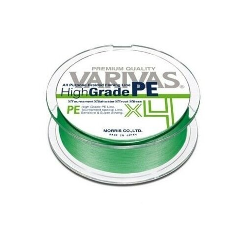 Шнур плетеный Varivas PE 4 High Grade PE X4 150 m Green #2 30 LB 13.6кг