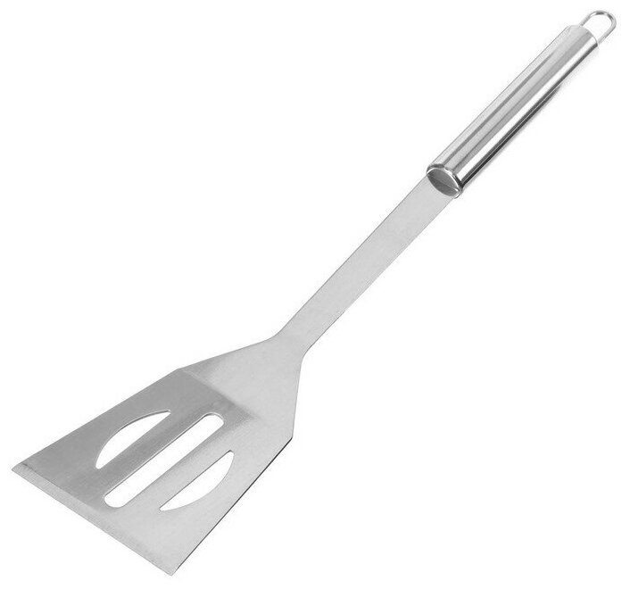 Набор для барбекю: вилка, щипцы, лопатка, нож, р. 38,5 см - фотография № 2