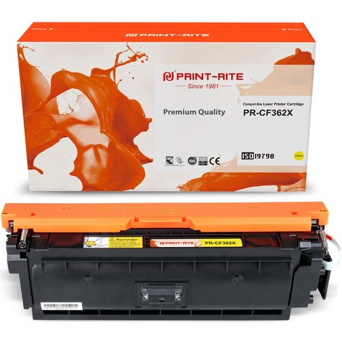 Картридж лазерный Print-Rite TRHGLAYPU1J PR-CF362X CF362X желтый (9500стр.) для HP CLJ M552dn/M553dn/M553N/M553x картридж print rite pr cf362x для clj m552dn m553dn m553n m553x 9500стр желтый