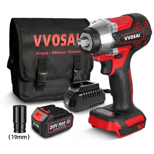 Аккумуляторный ударный гайковерт VVOSAI WOSAI 20В 4Ач WS-L3-B1-1P 739000₽