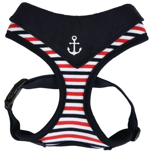 Шлейка Puppia Seaman harness A, обхват шеи 32 см, синий, M