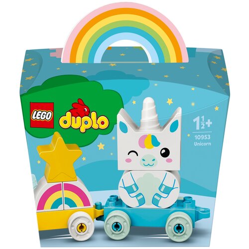 конструктор lego duplo 10516 волшебная лодочка ариэль 30 дет Конструктор LEGO DUPLO Creative Play 10953 Мой первый единорог, 8 дет.