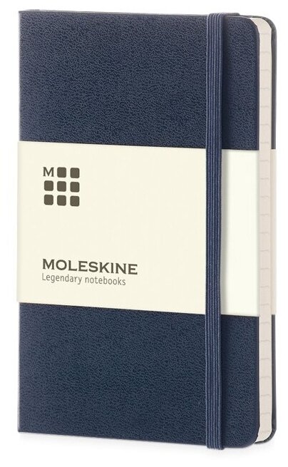 Записная книжка Moleskine Classic (в линейку) в твердой обложке, Large (13х21см), синий