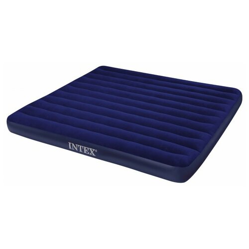 фото Надувной матрас intex classic downy bed (68755) синий