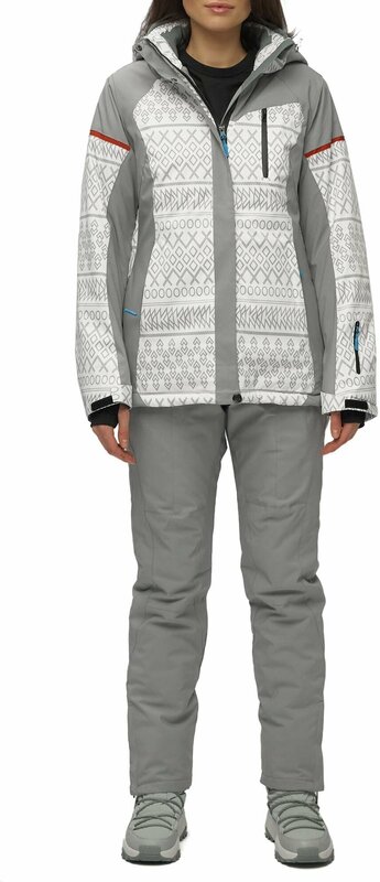Комплект с брюками для сноубординга, зимний, силуэт полуприлегающий, утепленный, водонепроницаемый