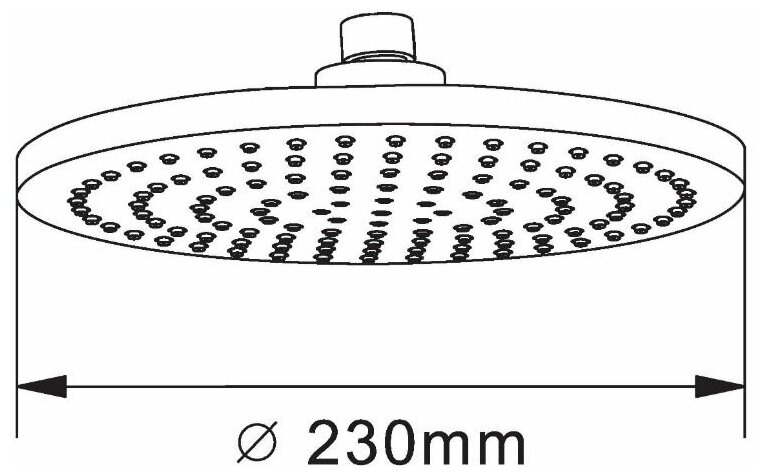 Верхний душ ORANGE S07TS, d230 мм - фотография № 5
