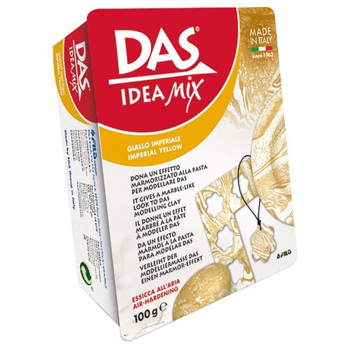 Полимерная глина Das Idea Mix c имитацией камня Imperial Yellow (342001), 100 г 100 г