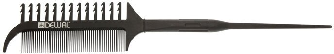 Dewal Professional - Деваль Расческа для мелирования с пластиковым хвостиком, черная 25 см, CO-213 -