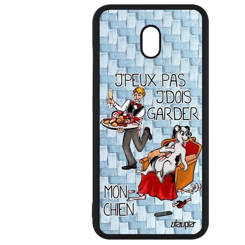 фото Чехол на телефон xiaomi redmi 8a, "не могу - у меня собака!" карикатура повод utaupia