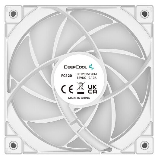 Комплект вентиляторов для корпуса Deepcool FC120 WHITE-3 IN 1 RGB PWM — фото 1