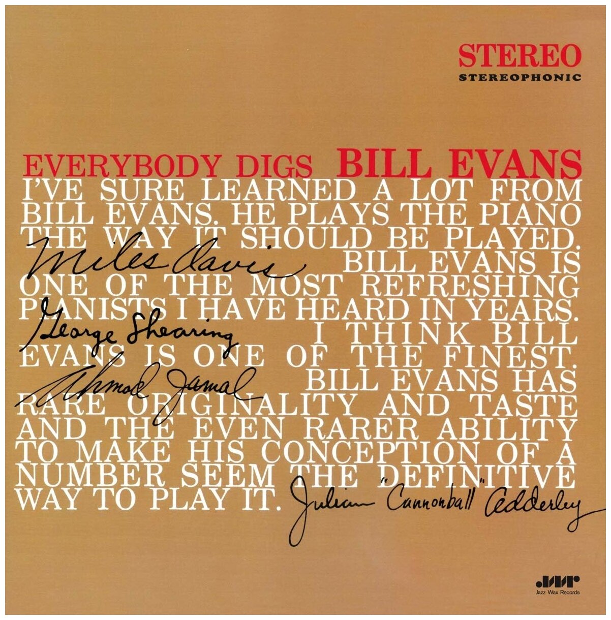 Evans Bill "Виниловая пластинка Evans Bill Everybody Digs"
