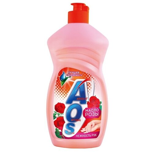 фото Aos средство для мытья посуды масло розы, 0.9 кг