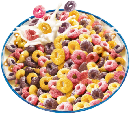 Сухие завтраки Колечки разноцветные с ягодным вкусом вес 2,2кг - фотография № 1