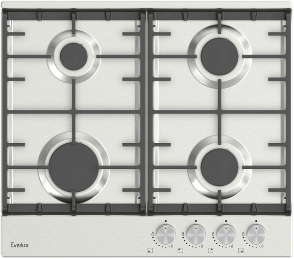 Газовая варочная панель Evelux HEG 600 X (нержавеющая сталь)