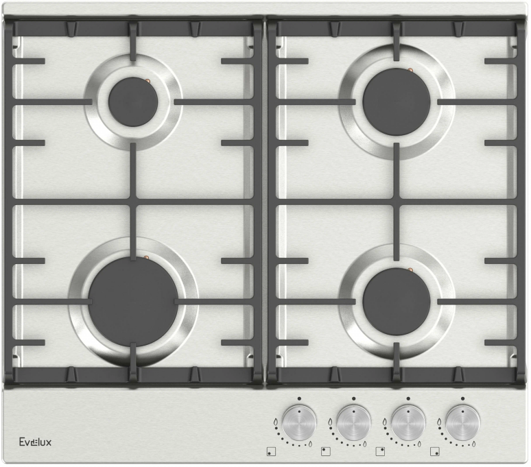 Газовая варочная панель Evelux HEG 600 X (нержавеющая сталь)