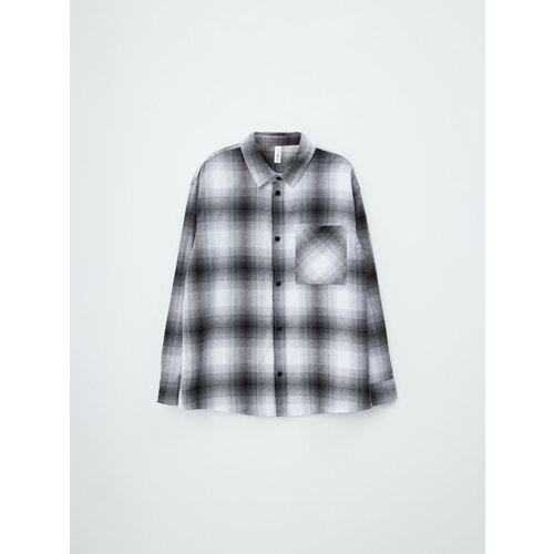 Рубашка Sela, размер 158, серый кардиган sela размер 158 серый