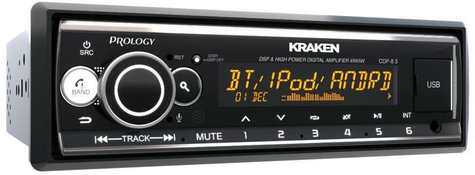 Prology CDP-8.3 "KRAKEN" FM/USB/BT Ресивер с DSP 6RCA