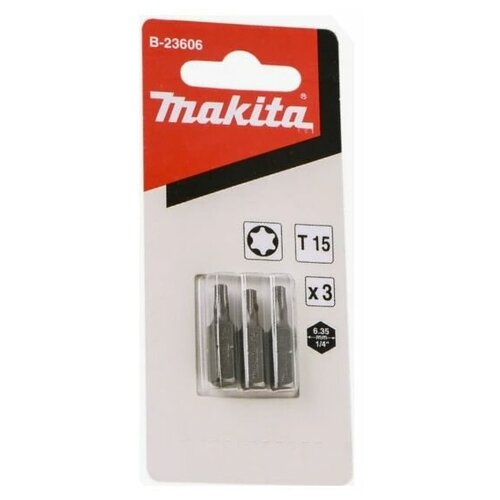 Насадка Standard T15, 25 мм, C-form, 3 шт. Makita B-23606 насадка makita t15 c form 25мм 3шт b 23606