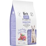 Сухой корм для собак всех пород Brit Care Dog Adult Sensitive Healthy Digestion, чувствительное пищеварение, с индейкой и ягненком 1,5 кг - изображение