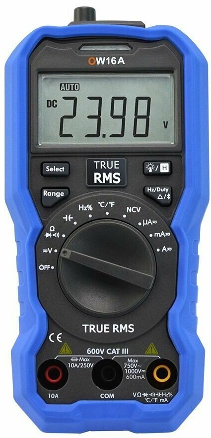 Mультиметр OW16A OWON автомат True RMS емкость температура частота NCV разрядность 5999