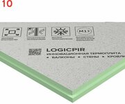 Плита теплоизоляционная LOGICPIR 50х590х1190 мм,1 шт (10 шт.)