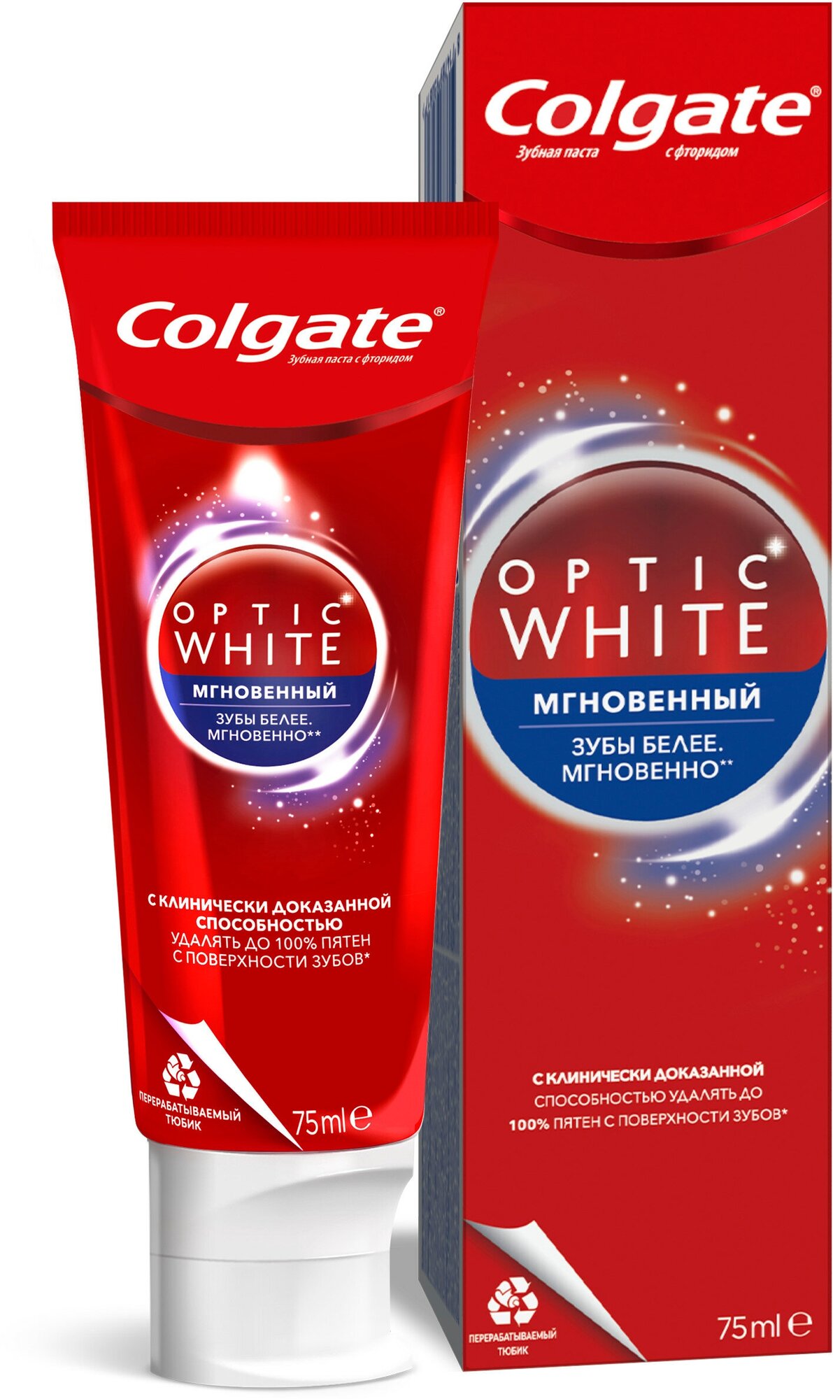 З/п COLGATE Optic white 75мл Мгновенный