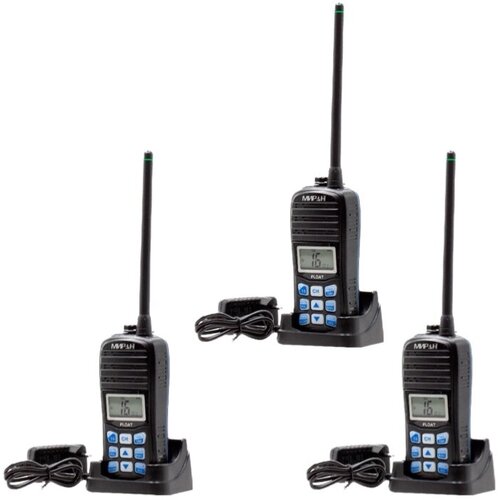 Комплект 3шт морская переносная УКВ Радиостанция миран МР-Н2 Атолл 6427600₽