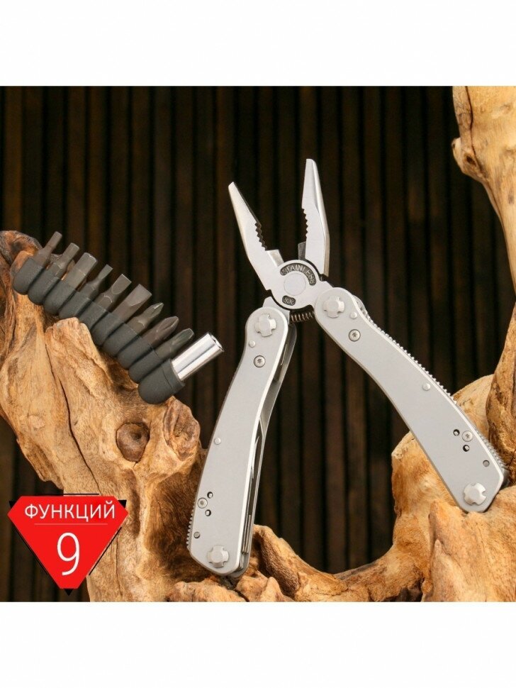 --- Мультитул Stinger с нейлоновым чехлом, 9 инструментов, 12 насадок