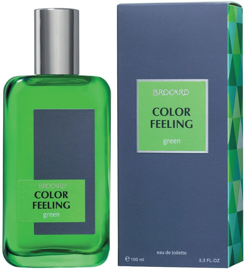 Brocard Мужской Color Feeling Green Туалетная вода (edt) 100мл