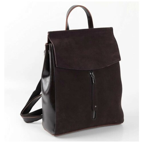 Женский кожаный рюкзак 8505-1 Браун (57886)
