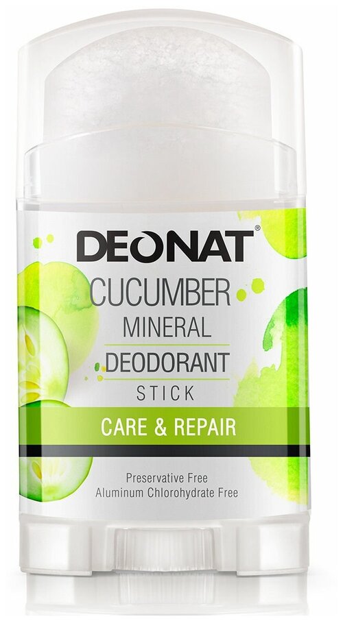 DEONAT Дезодорант Cucumber (twist-up), кристалл (минерал), 100 мл, 100 г